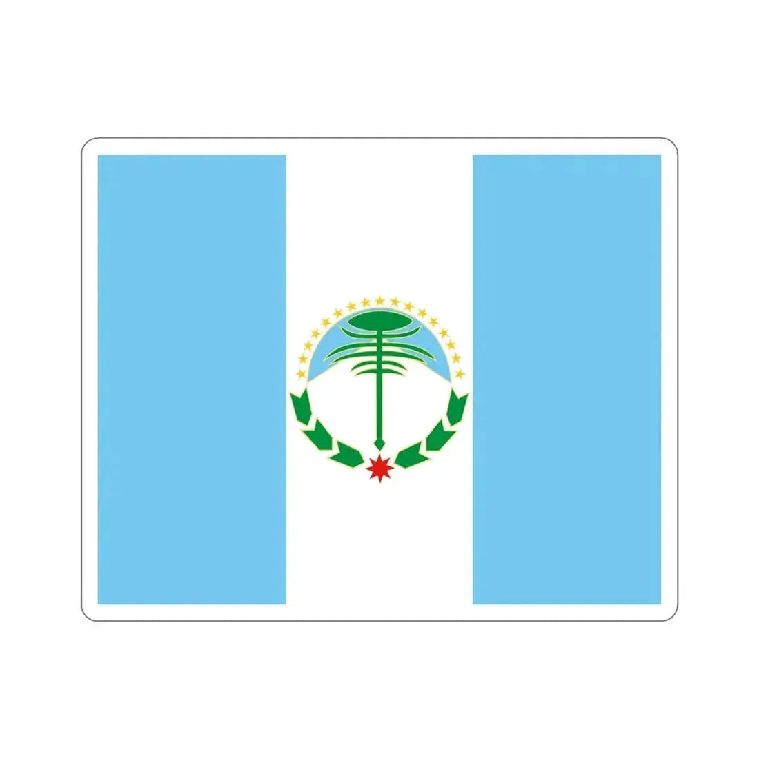Flag of Neuquén Province Argentina STICKER Vinyl Die-Cut Decal - The Sticker Space