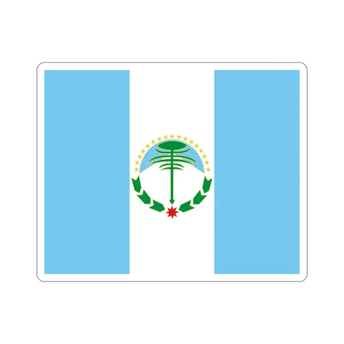 Flag of Neuquén Province Argentina STICKER Vinyl Die-Cut Decal - The Sticker Space