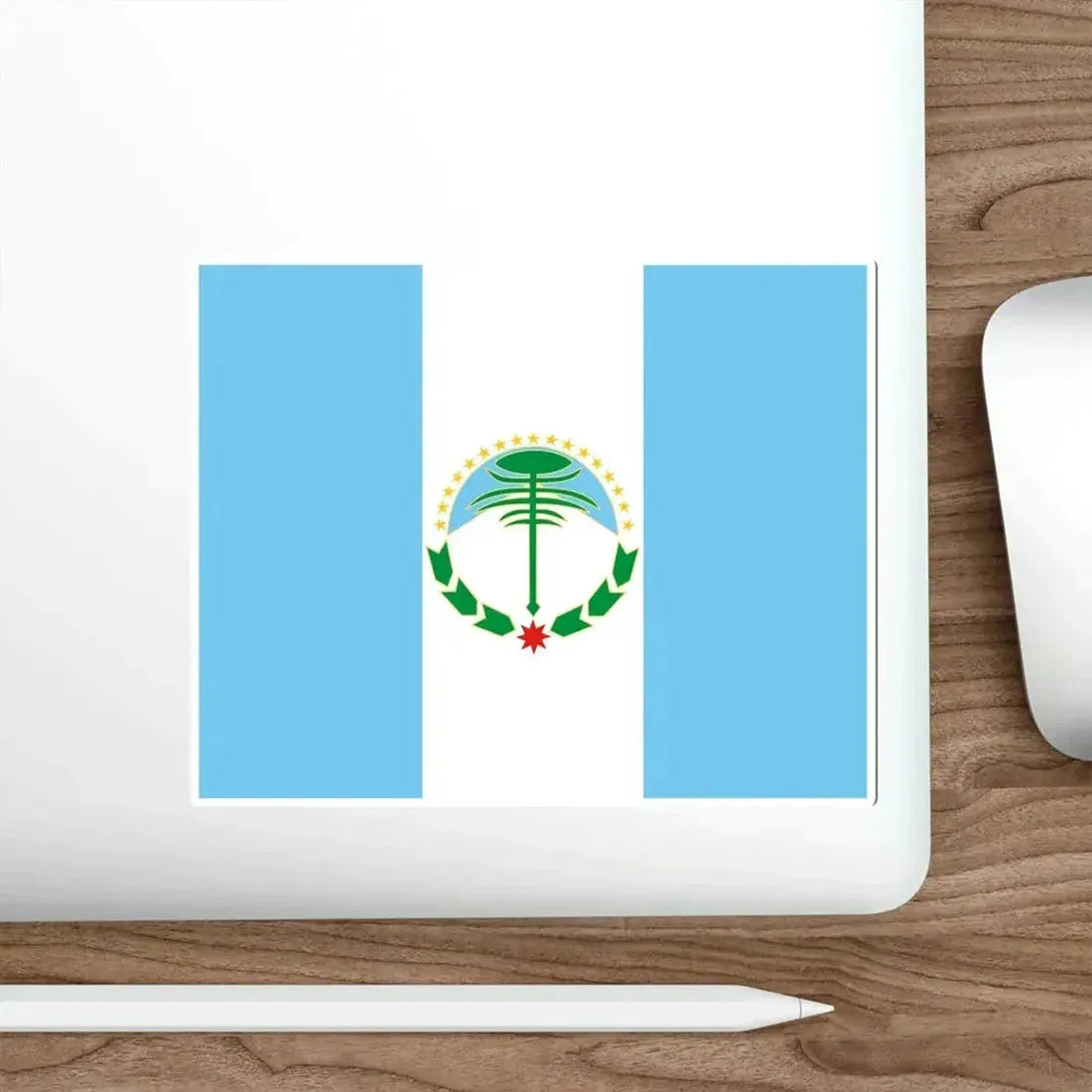 Flag of Neuquén Province Argentina STICKER Vinyl Die-Cut Decal - The Sticker Space