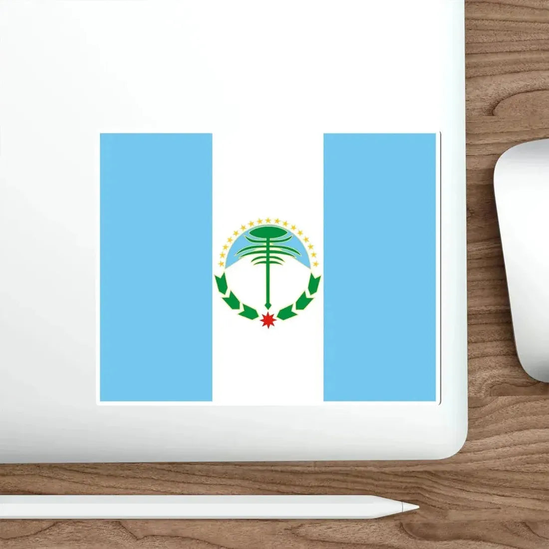 Flag of Neuquén Province Argentina STICKER Vinyl Die-Cut Decal - The Sticker Space
