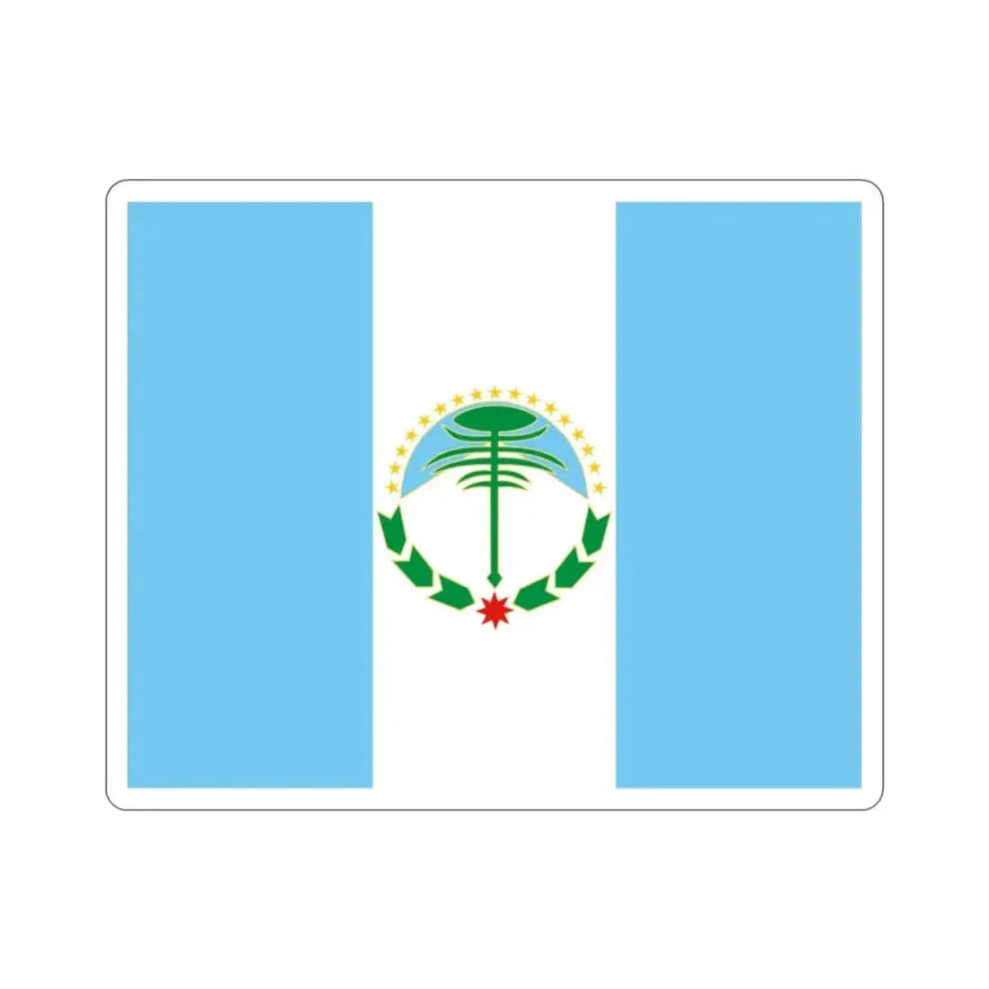 Flag of Neuquén Province Argentina STICKER Vinyl Die-Cut Decal - The Sticker Space