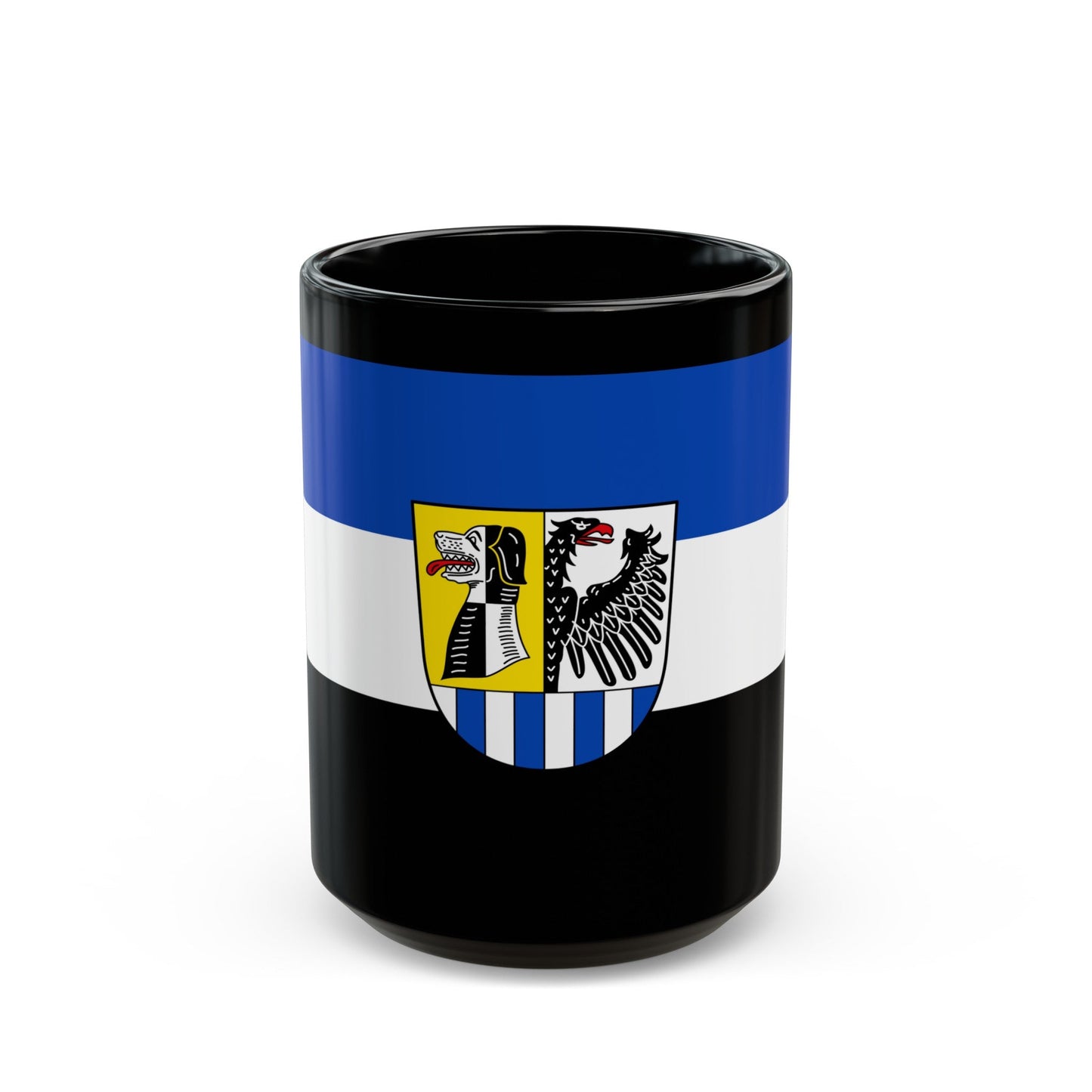 Flag of Neustadt an der Aisch Bad Windsheim Germany - Black Coffee Mug-15oz-The Sticker Space