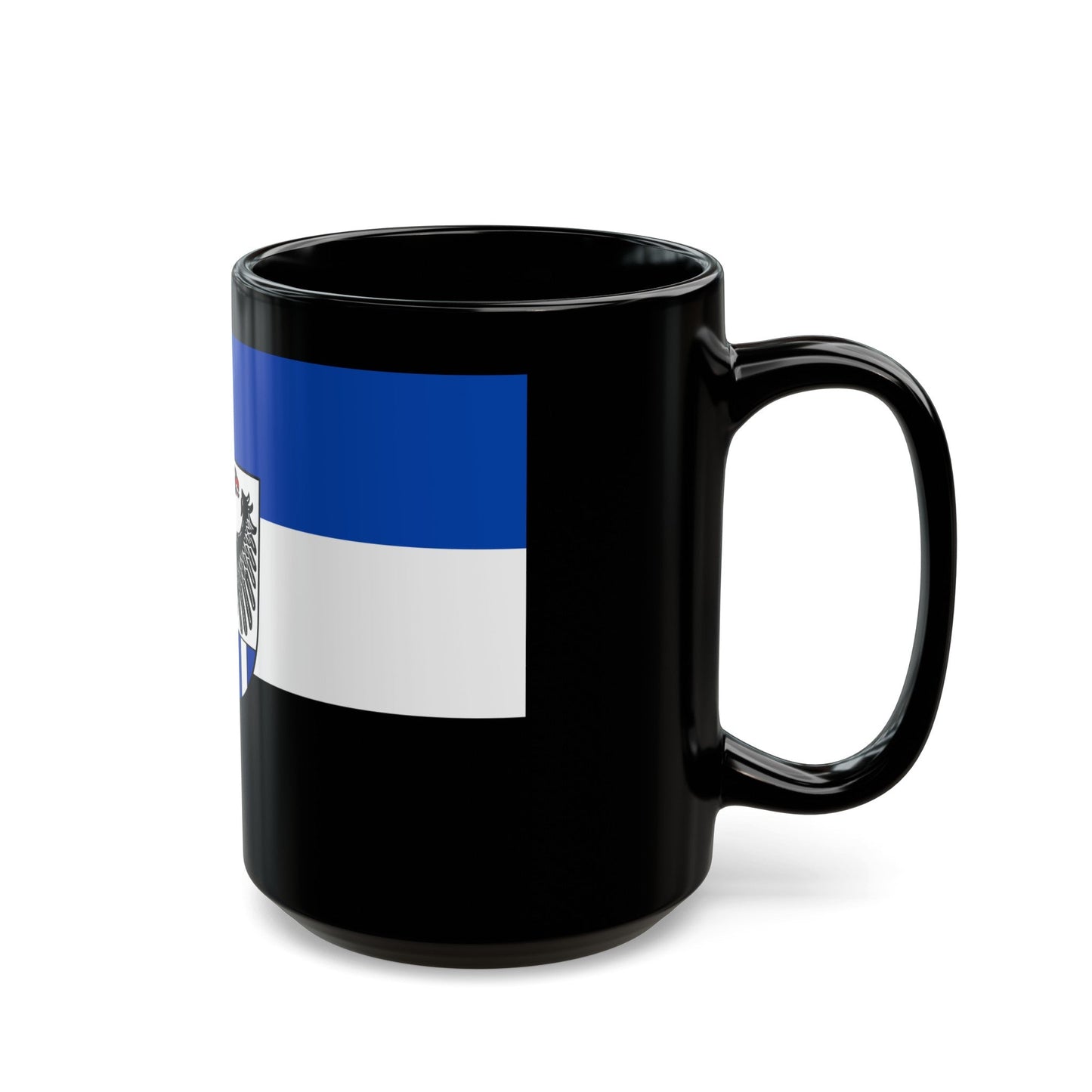 Flag of Neustadt an der Aisch Bad Windsheim Germany - Black Coffee Mug-The Sticker Space