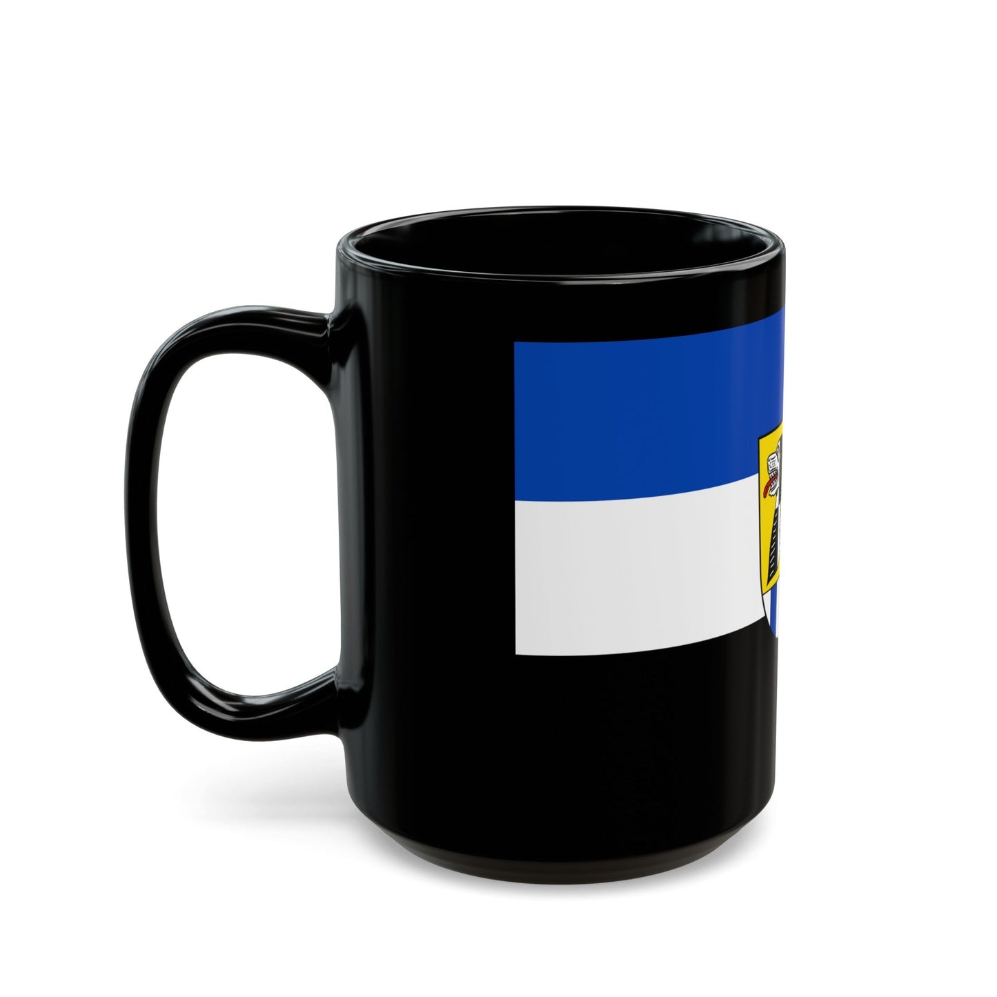 Flag of Neustadt an der Aisch Bad Windsheim Germany - Black Coffee Mug-The Sticker Space