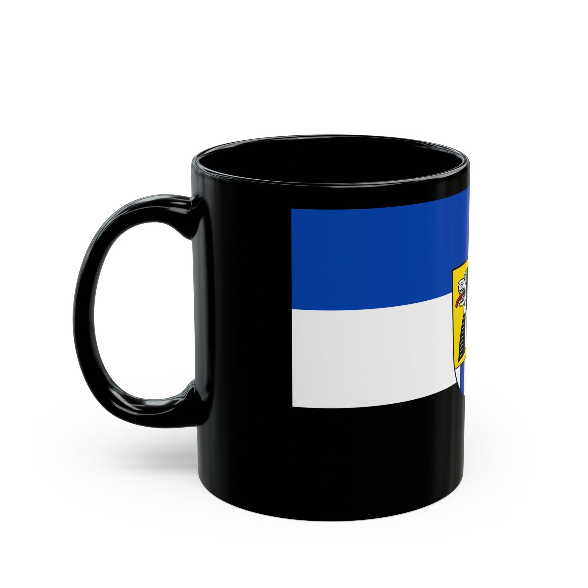 Flag of Neustadt an der Aisch Bad Windsheim Germany - Black Coffee Mug-The Sticker Space