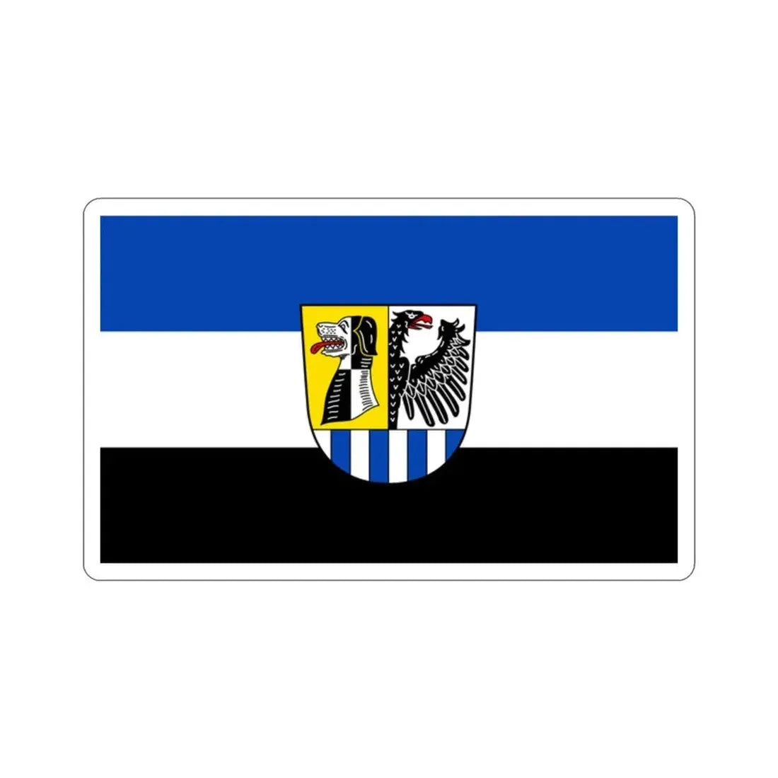 Flag of Neustadt an der Aisch Bad Windsheim Germany STICKER Vinyl Die-Cut Decal 2 Inch - The Sticker Space