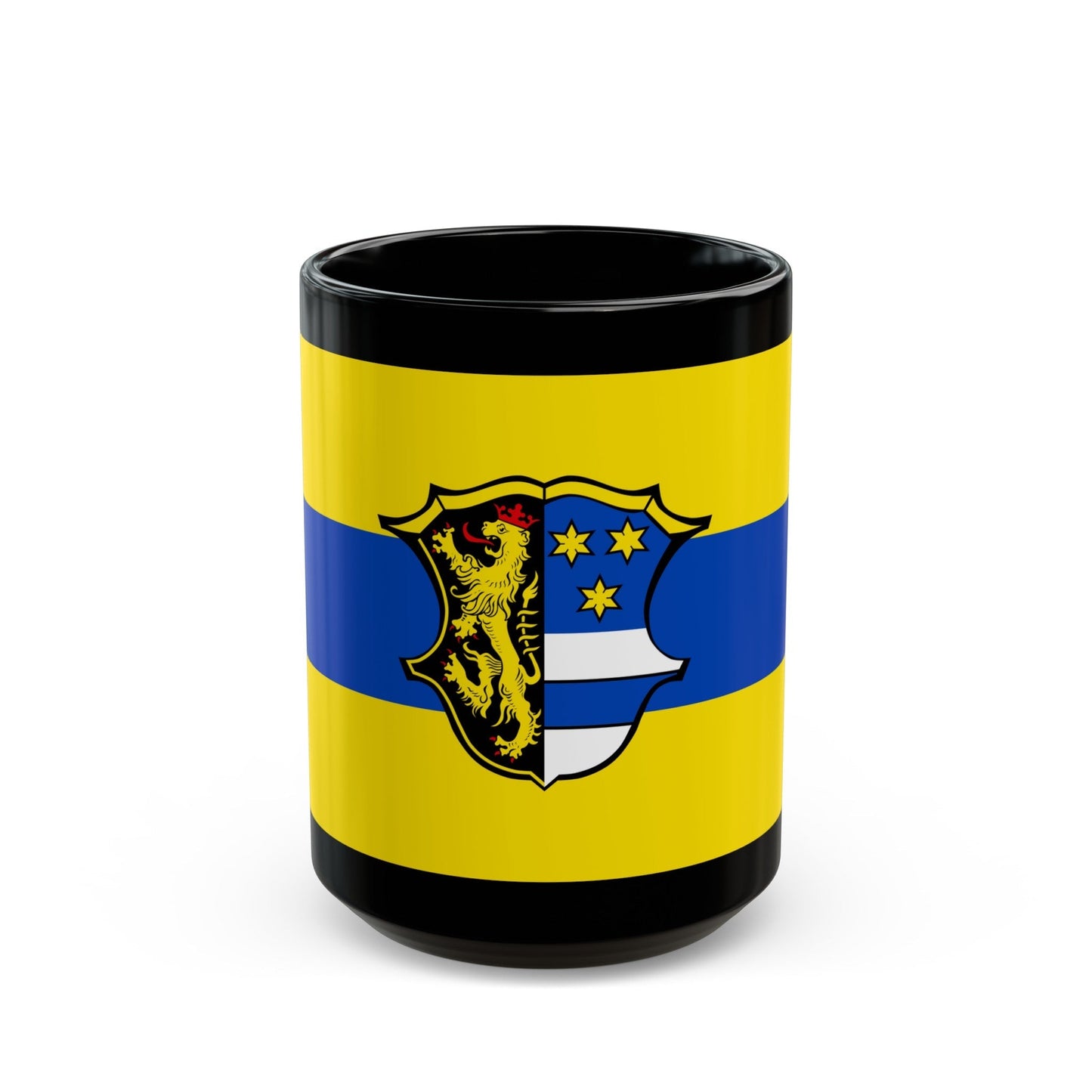 Flag of Neustadt an der Waldnaab Germany - Black Coffee Mug-15oz-The Sticker Space