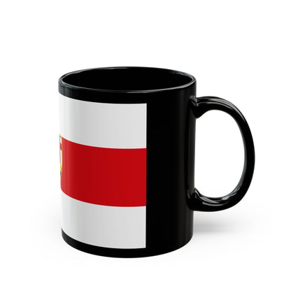 Flag of Neuwied Germany - Black Coffee Mug-The Sticker Space