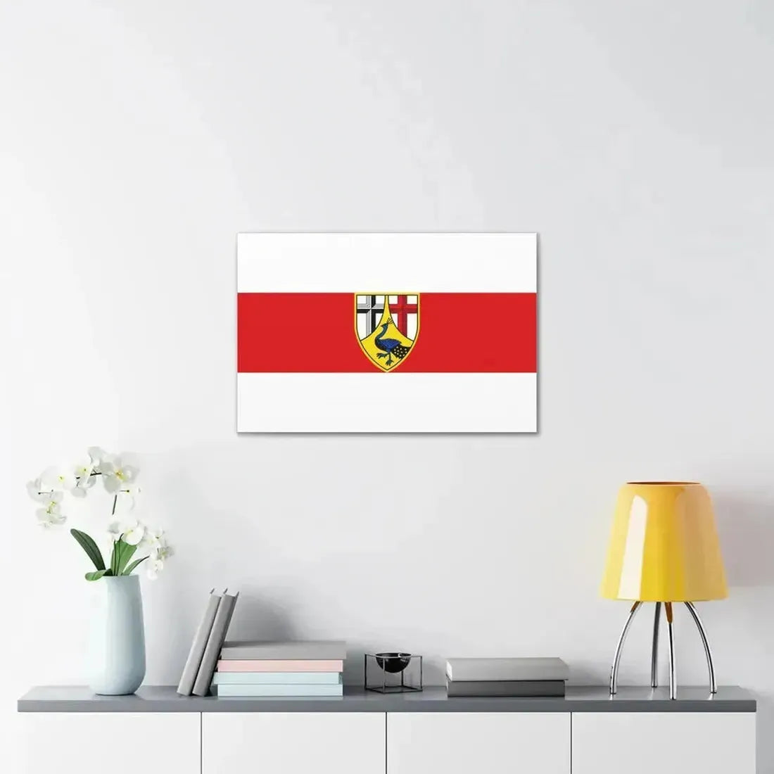 Flag of Neuwied Germany - Canvas Wall Art - The Sticker Space