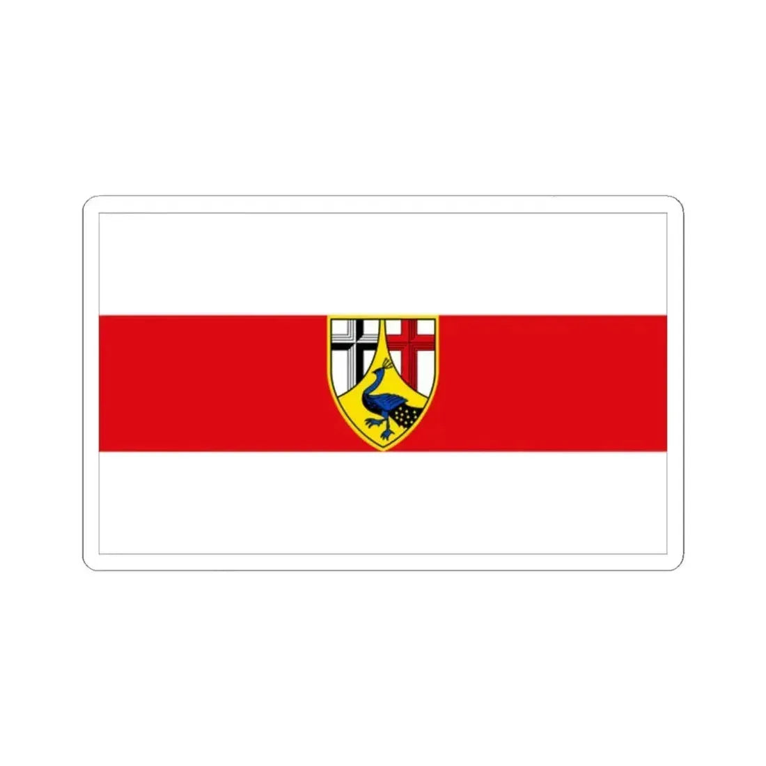 Flag of Neuwied Germany - STICKER Vinyl Kiss-Cut Decal 2 Inch White - The Sticker Space