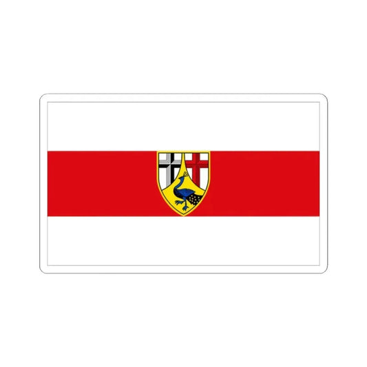 Flag of Neuwied Germany - STICKER Vinyl Kiss-Cut Decal 2 Inch White - The Sticker Space