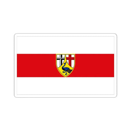 Flag of Neuwied Germany - STICKER Vinyl Kiss-Cut Decal 6 Inch White - The Sticker Space