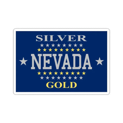 Flag of Nevada 1905-1915 (United States) STICKER Vinyl Kiss-Cut Decal 3 Inch White - The Sticker Space