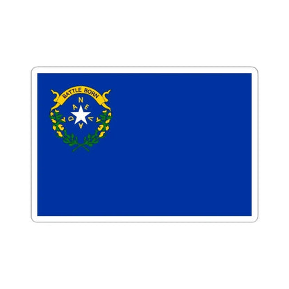 Flag of Nevada 1929-1991 (United States) STICKER Vinyl Kiss-Cut Decal 4 Inch White - The Sticker Space
