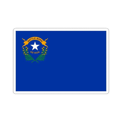 Flag of Nevada 3-2 (United States) STICKER Vinyl Kiss-Cut Decal 3 Inch White - The Sticker Space