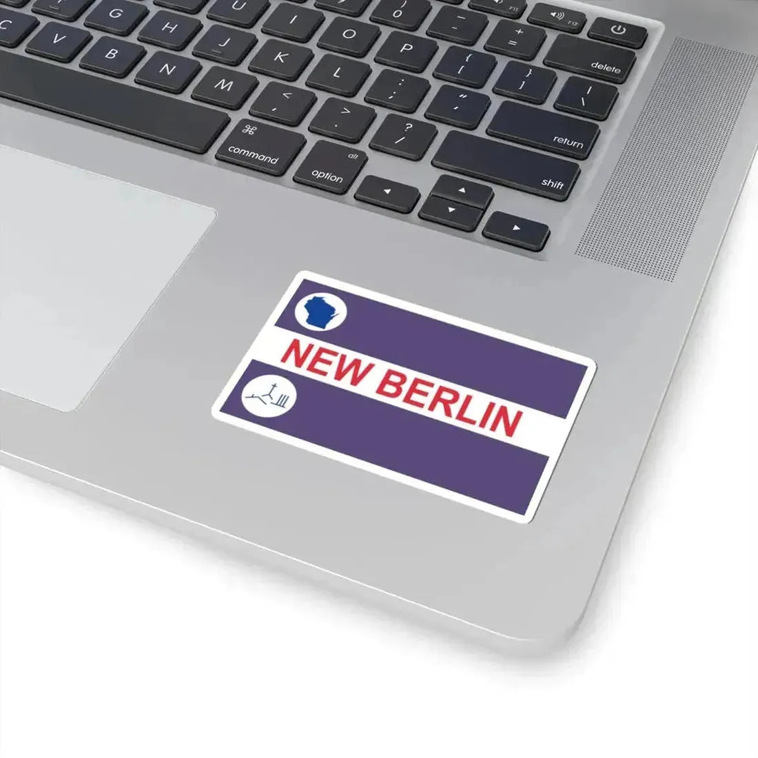 Flag of New Berlin Wisconsin (United States) STICKER Vinyl Kiss-Cut Decal - The Sticker Space
