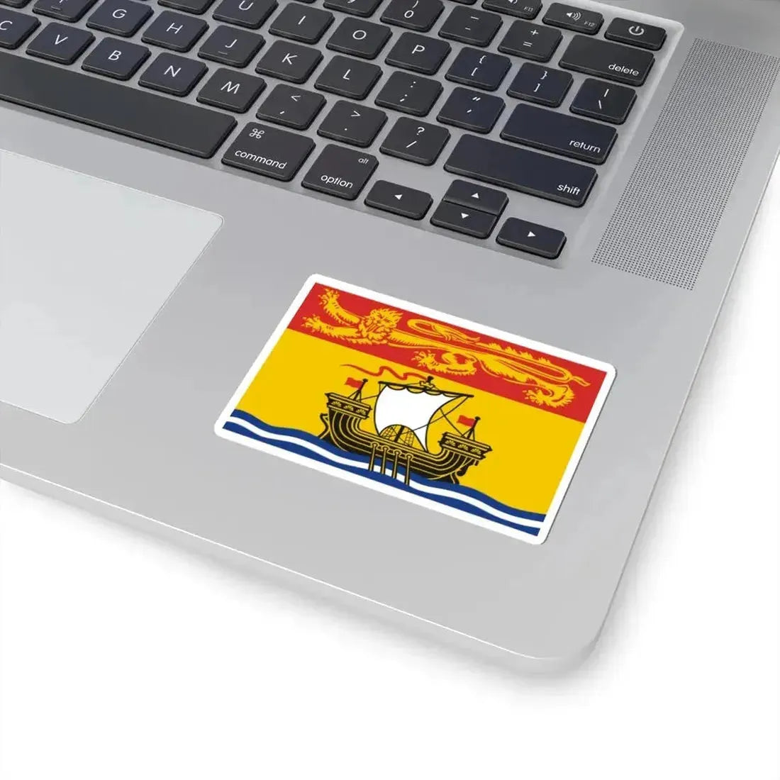 Flag of New Brunswick 3-2 (Canada) STICKER Vinyl Kiss-Cut Decal - The Sticker Space