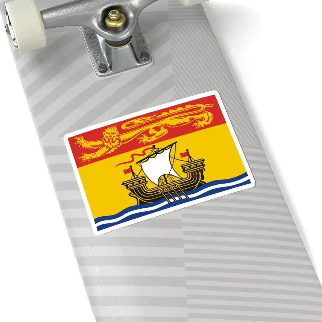 Flag of New Brunswick 3-2 (Canada) STICKER Vinyl Kiss-Cut Decal - The Sticker Space