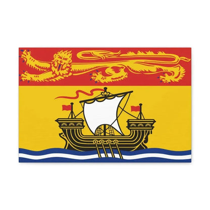 Flag of New Brunswick Canada - Canvas Wall Art - The Sticker Space