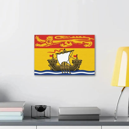 Flag of New Brunswick Canada - Canvas Wall Art - The Sticker Space