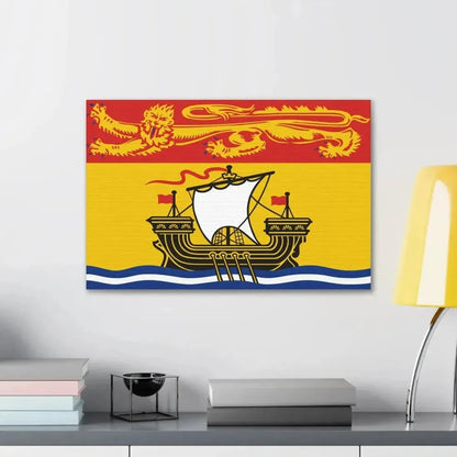 Flag of New Brunswick Canada - Canvas Wall Art - The Sticker Space