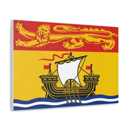 Flag of New Brunswick Canada - Canvas Wall Art - The Sticker Space