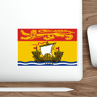 Flag of New Brunswick Canada STICKER Vinyl Die-Cut Decal-The Sticker Space