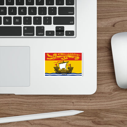 Flag of New Brunswick Canada STICKER Vinyl Die-Cut Decal-The Sticker Space