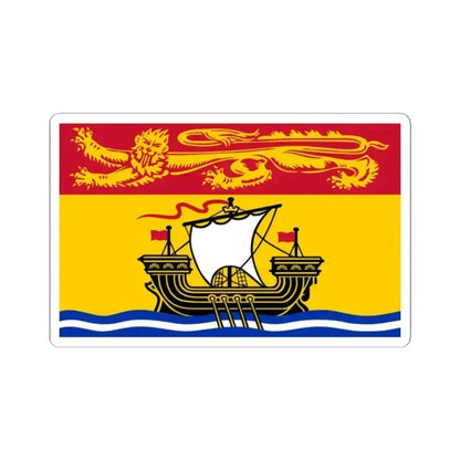 Flag of New Brunswick (Canada) STICKER Vinyl Kiss-Cut Decal 2 Inch White - The Sticker Space