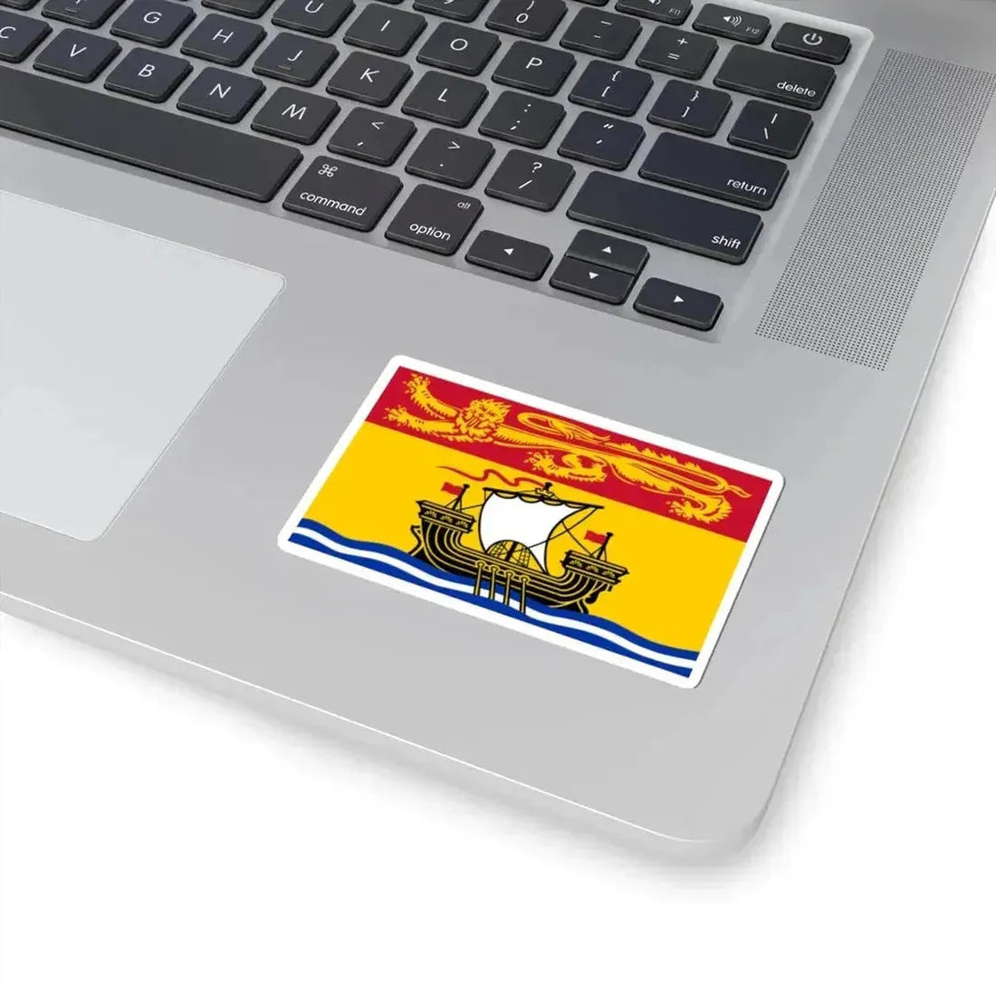Flag of New Brunswick (Canada) STICKER Vinyl Kiss-Cut Decal - The Sticker Space