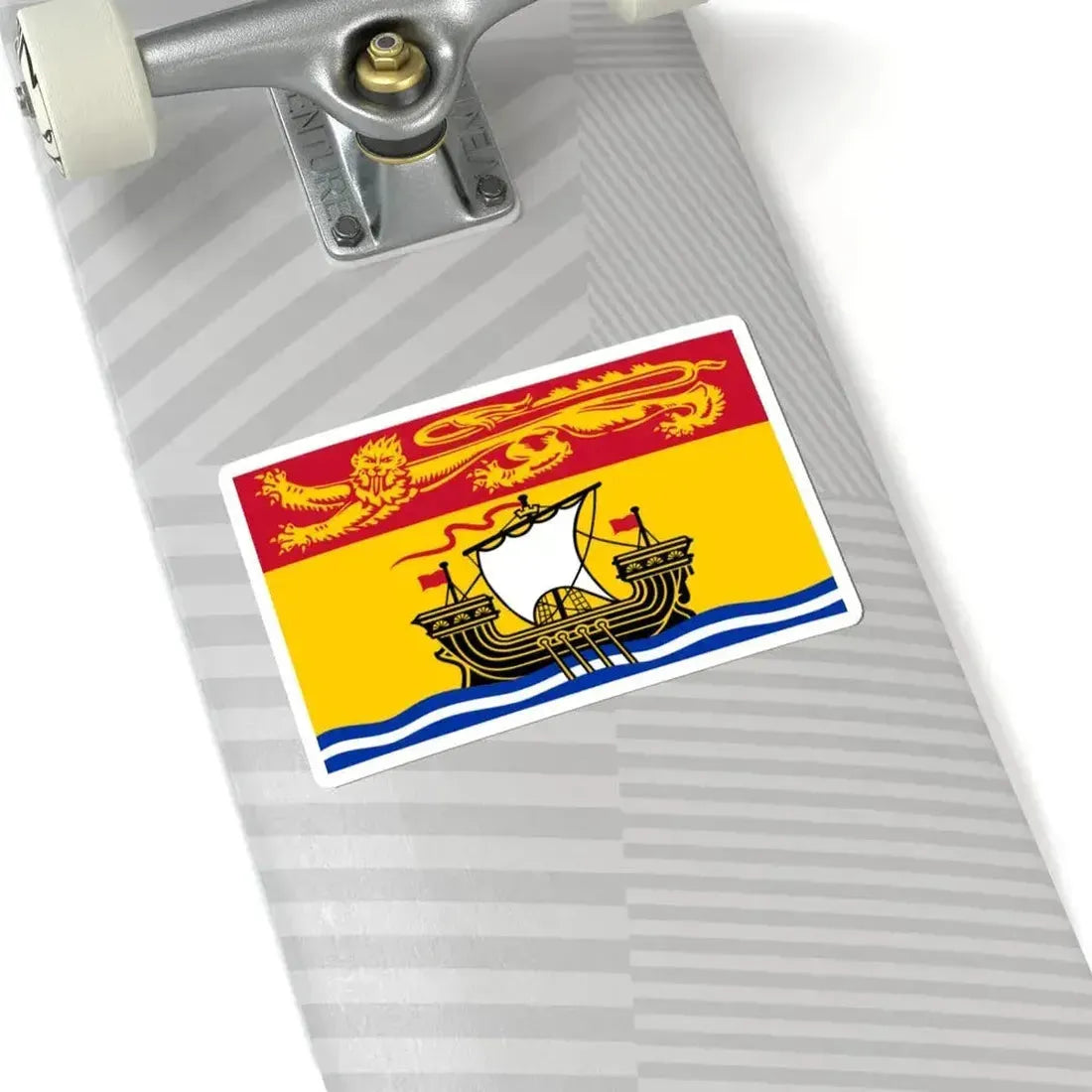 Flag of New Brunswick (Canada) STICKER Vinyl Kiss-Cut Decal - The Sticker Space