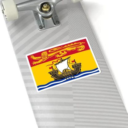 Flag of New Brunswick (Canada) STICKER Vinyl Kiss-Cut Decal - The Sticker Space