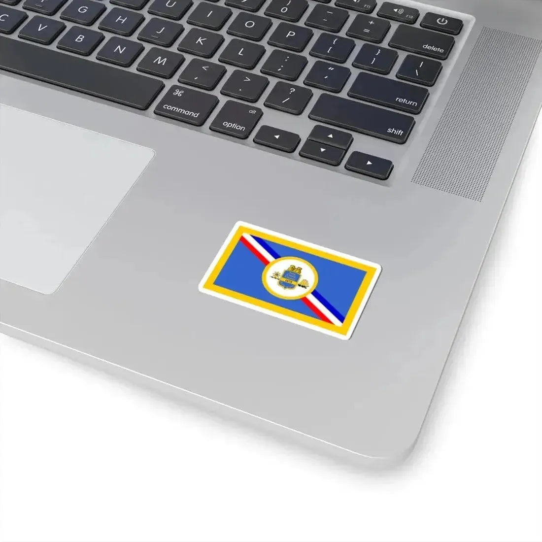 Flag of New Castle County Delaware (United States) STICKER Vinyl Kiss-Cut Decal - The Sticker Space