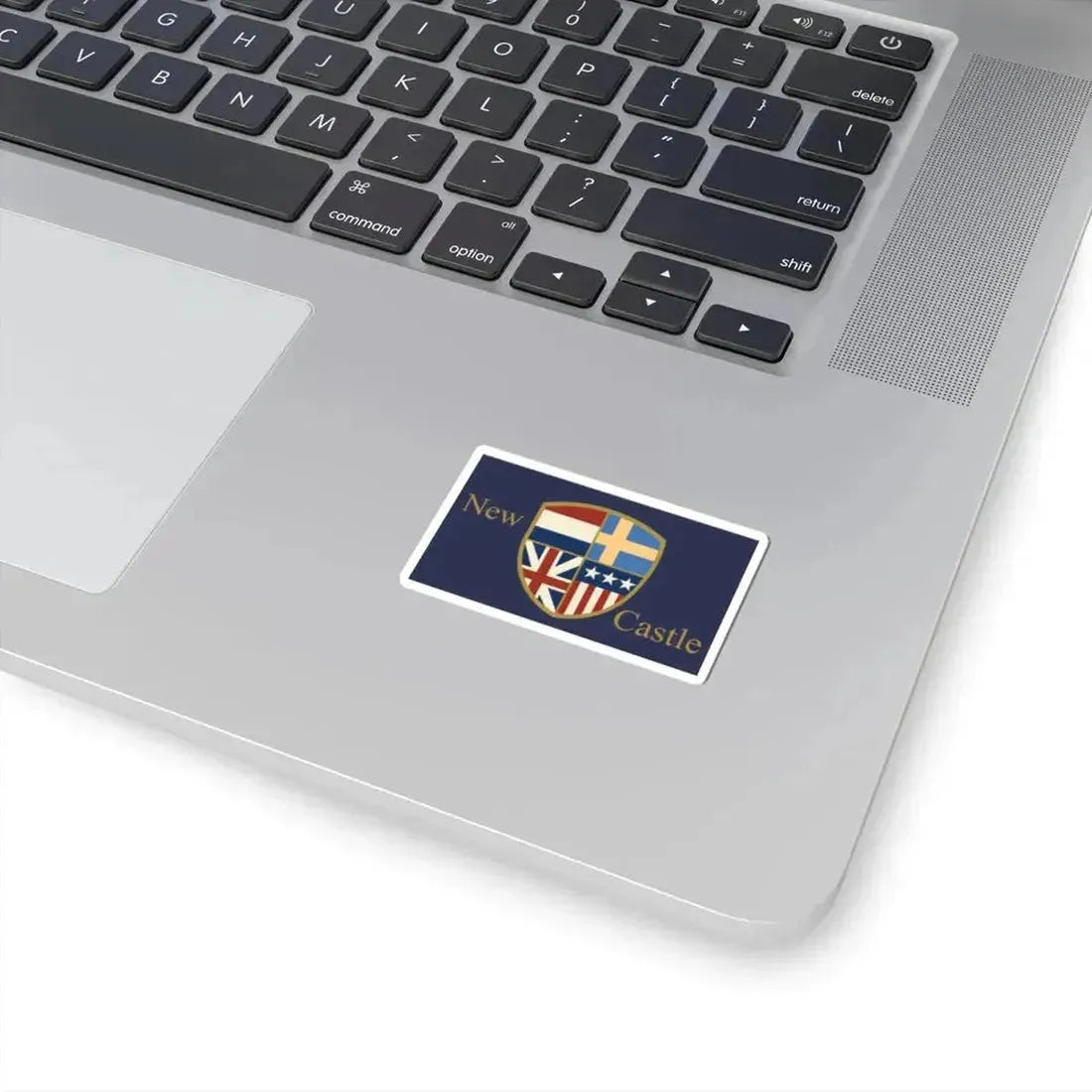 Flag of New Castle Delaware (United States) STICKER Vinyl Kiss-Cut Decal - The Sticker Space