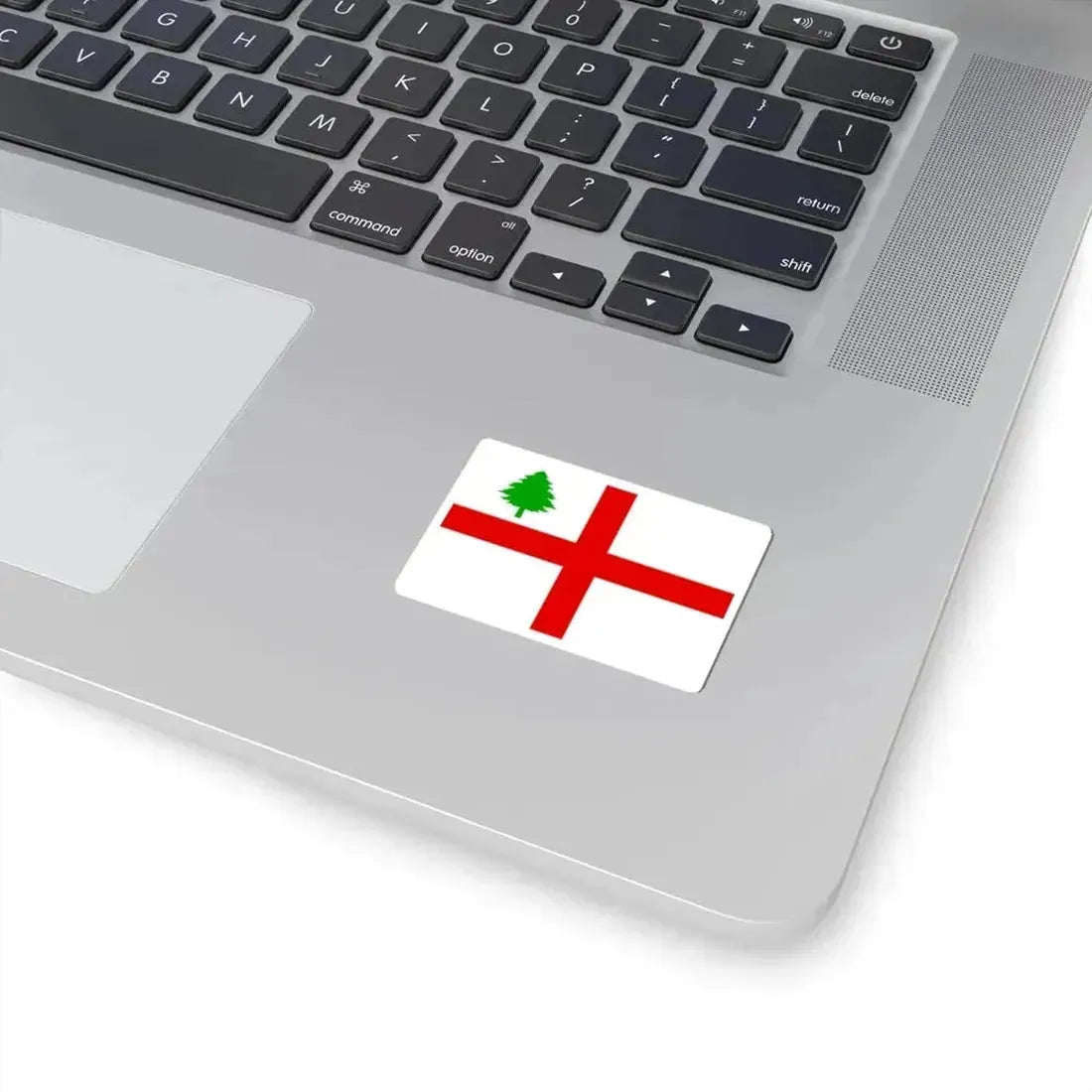 Flag of New England 1686 (United States) STICKER Vinyl Kiss-Cut Decal - The Sticker Space