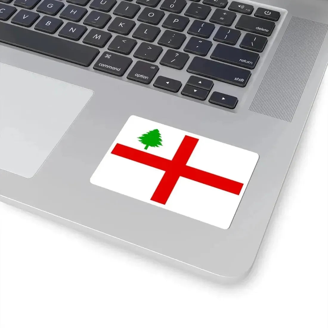 Flag of New England 1686 (United States) STICKER Vinyl Kiss-Cut Decal - The Sticker Space