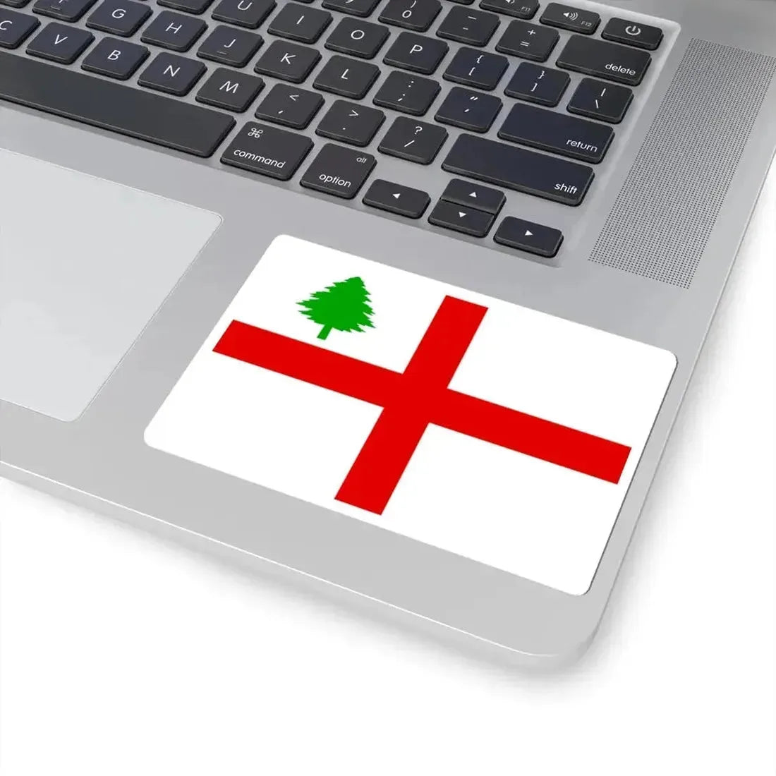 Flag of New England 1686 (United States) STICKER Vinyl Kiss-Cut Decal - The Sticker Space
