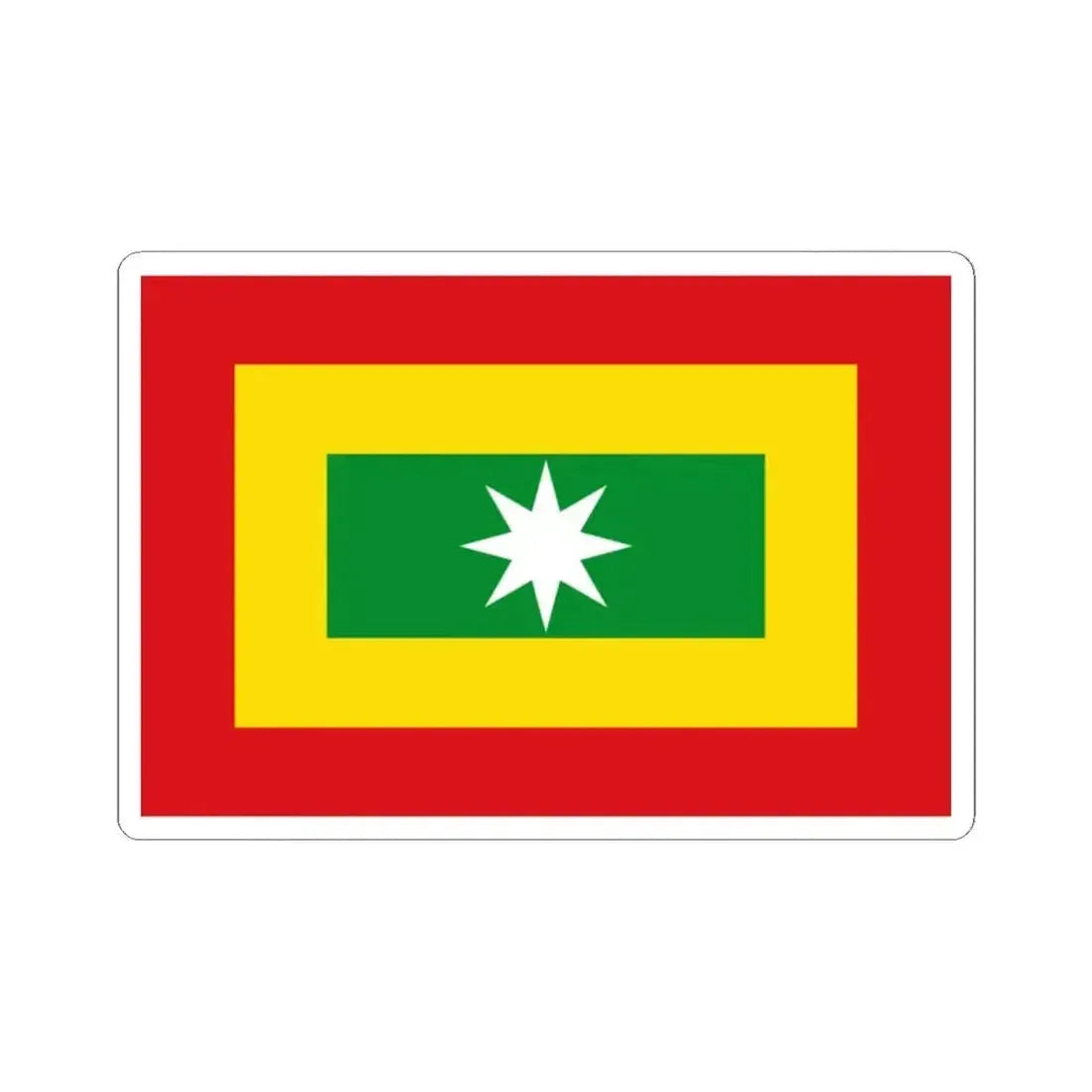 Flag of New Granada 1811-1814 (Colombia) STICKER Vinyl Kiss-Cut Decal 2 Inch White - The Sticker Space