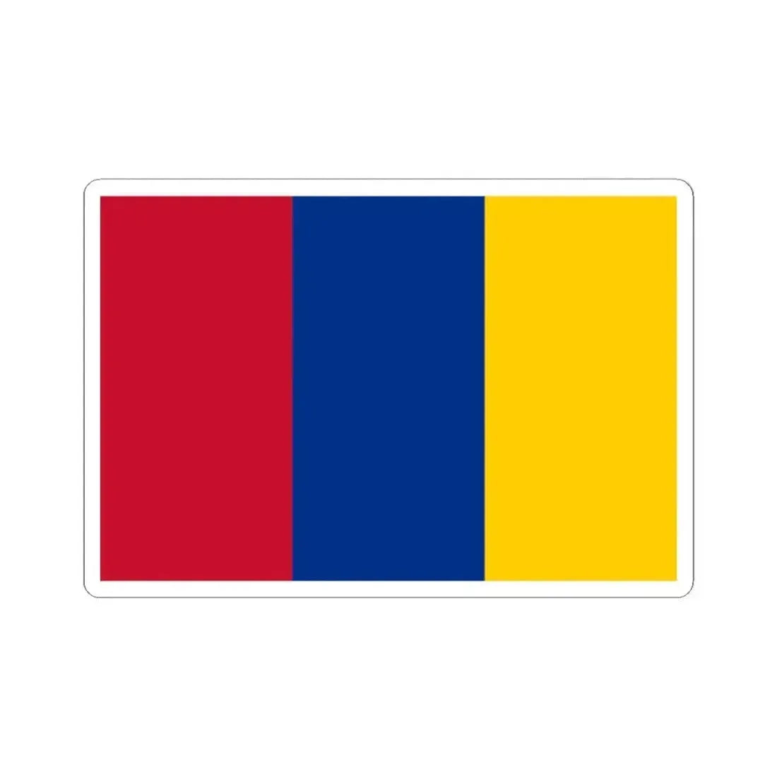 Flag of New Granada (Colombia) STICKER Vinyl Kiss-Cut Decal 2 Inch White - The Sticker Space