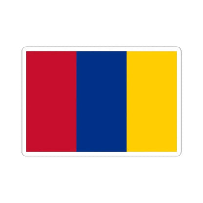 Flag of New Granada (Colombia) STICKER Vinyl Kiss-Cut Decal 2 Inch White - The Sticker Space