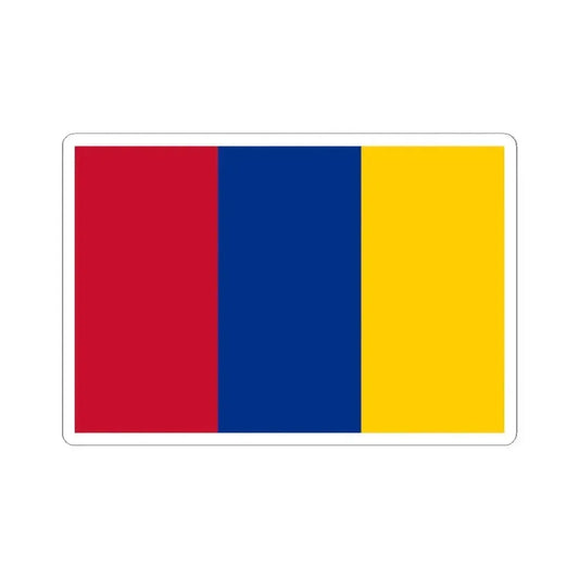 Flag of New Granada (Colombia) STICKER Vinyl Kiss-Cut Decal 2 Inch White - The Sticker Space