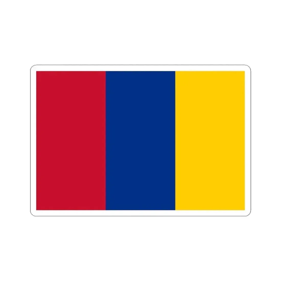 Flag of New Granada (Colombia) STICKER Vinyl Kiss-Cut Decal 3 Inch White - The Sticker Space