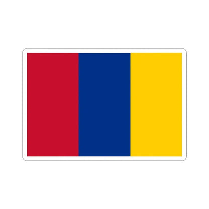 Flag of New Granada (Colombia) STICKER Vinyl Kiss-Cut Decal 3 Inch White - The Sticker Space