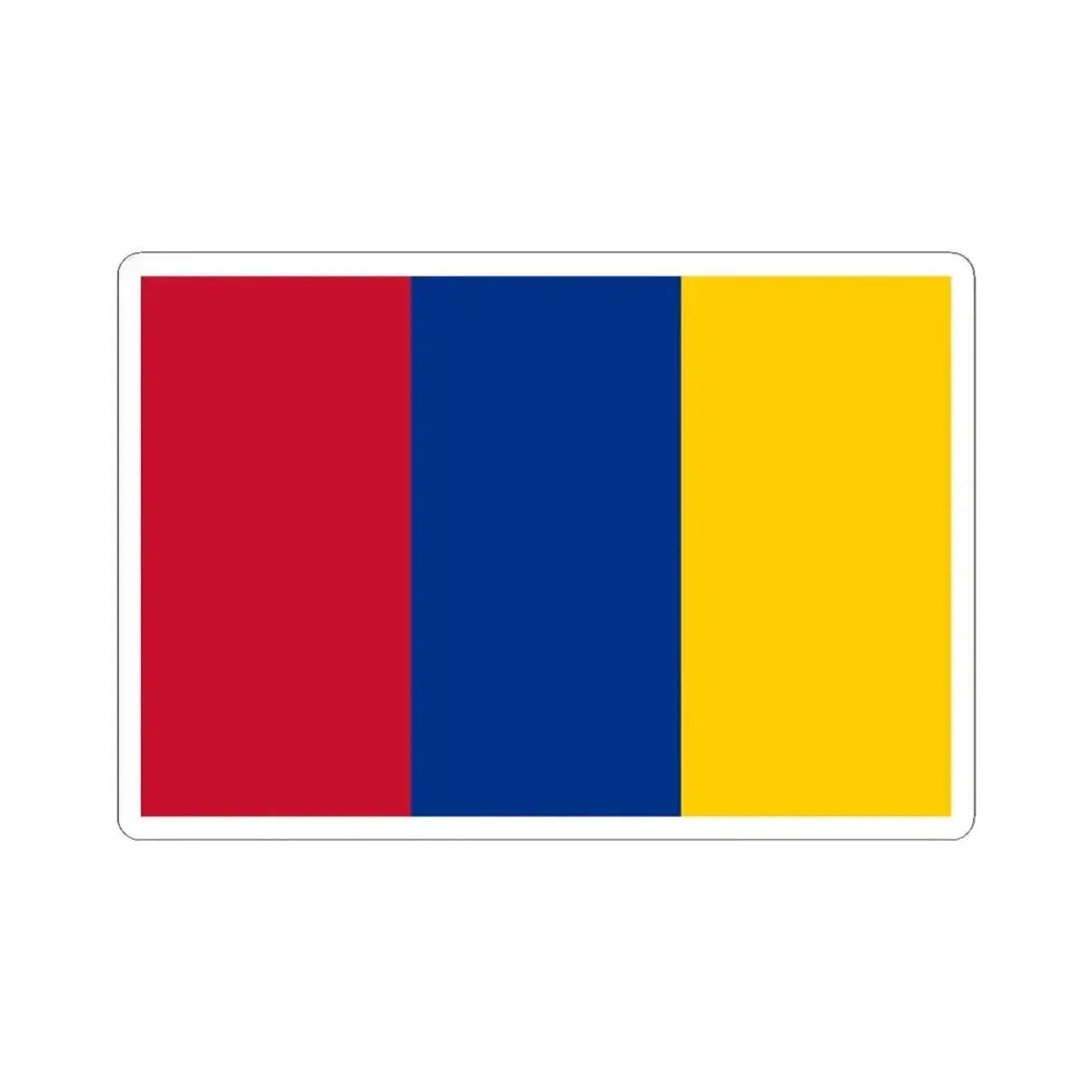 Flag of New Granada (Colombia) STICKER Vinyl Kiss-Cut Decal 4 Inch White - The Sticker Space