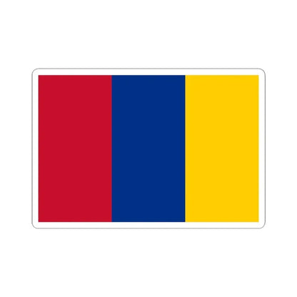 Flag of New Granada (Colombia) STICKER Vinyl Kiss-Cut Decal 4 Inch White - The Sticker Space