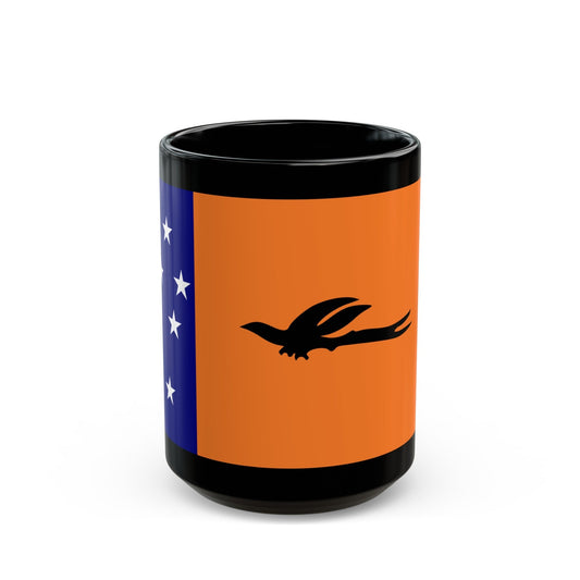 Flag of New Ireland Papa New Guinea - Black Coffee Mug-15oz-The Sticker Space