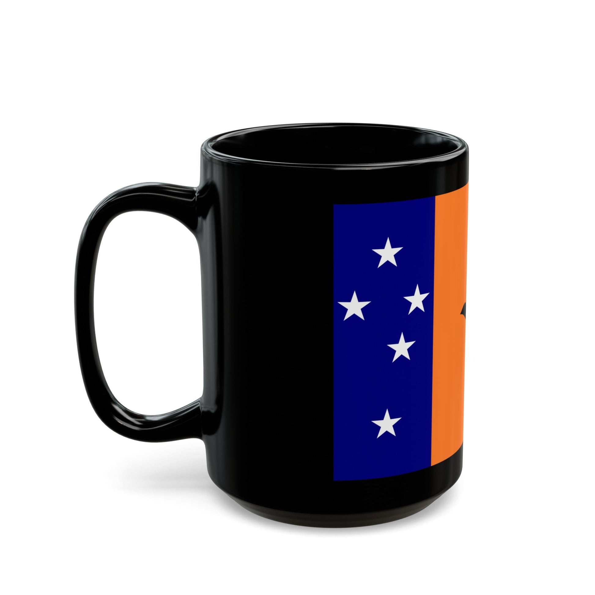 Flag of New Ireland Papa New Guinea - Black Coffee Mug-The Sticker Space