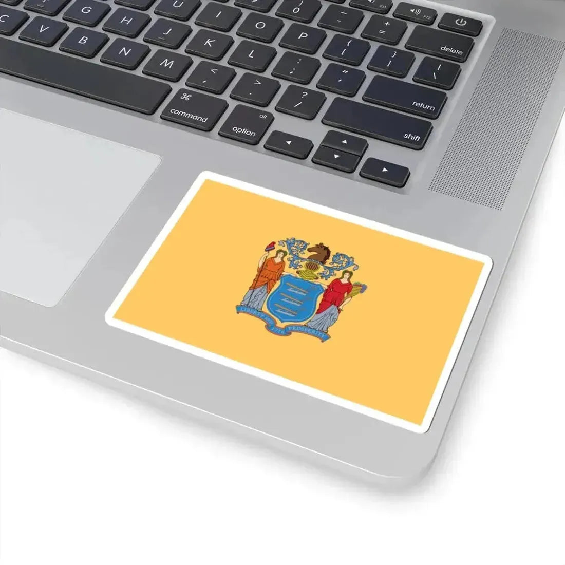 Flag of New Jersey 3-2 (United States) STICKER Vinyl Kiss-Cut Decal - The Sticker Space
