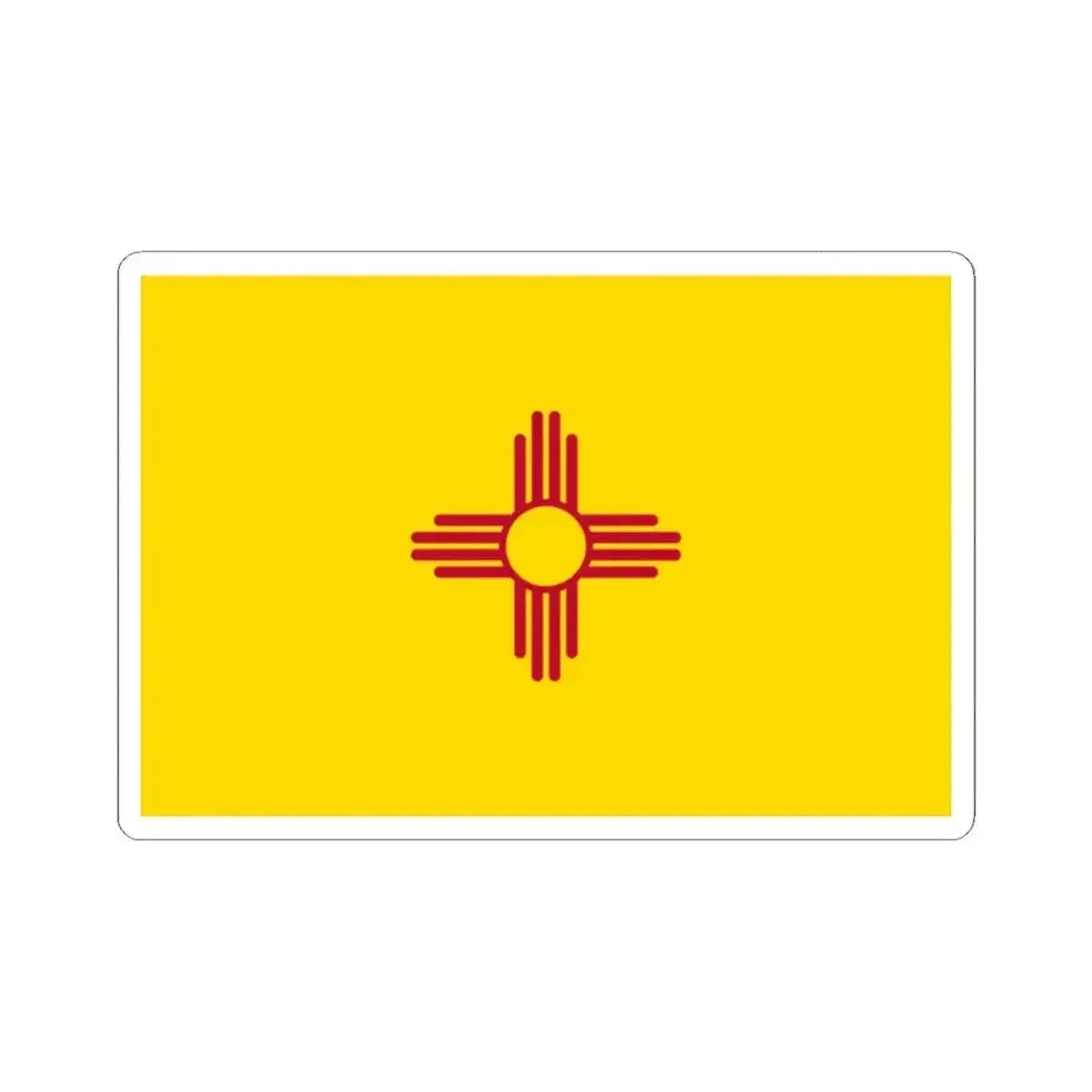 Flag of New Mexico 3-2 (United States) STICKER Vinyl Kiss-Cut Decal 2 Inch White - The Sticker Space