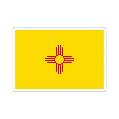 Flag of New Mexico 3-2 (United States) STICKER Vinyl Kiss-Cut Decal 6 Inch White - The Sticker Space